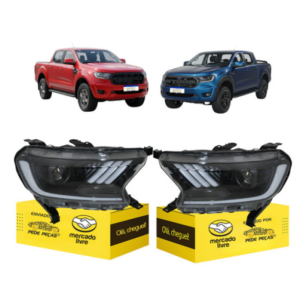 Par Farol Ranger Mustang 2017 2018 2019 2020 2021 2022 2023 Ambos Lados