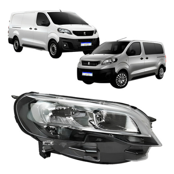 Farol Peugeot Expert 2018 2019 2020 2021 2022 A 2024 Novo Ld Direito/passageiro