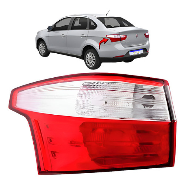 Lanterna Grand Siena Canto 2012 2013 2014 2015 A 2021 L.e Esquerdo Vermelho