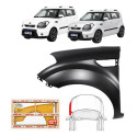 Paralama Kia Soul 2009 A 2014 C/furo Ex U.173 Novo Le