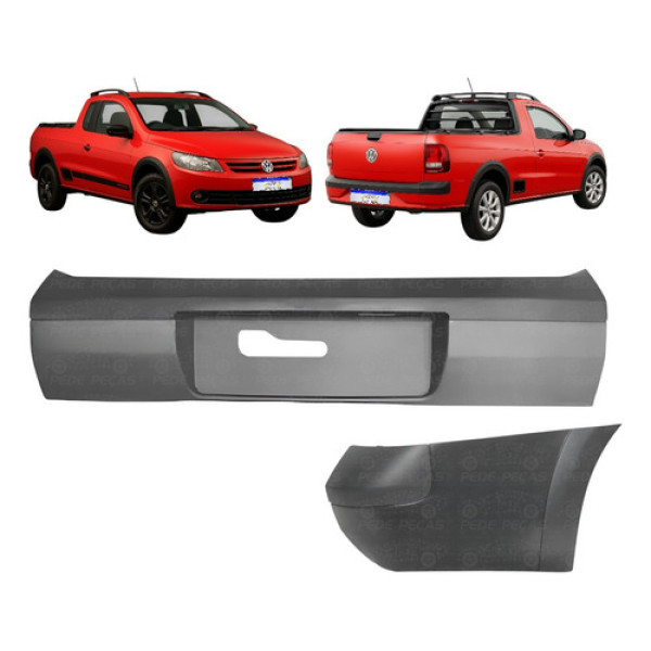 Kit Vw Parachoque Polaina Saveiro G5 G6 2009 A 2016 Direito