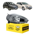 Farol Fiat Punto 2013 A 2017 Mascara Cinza Essence Novo Ld Direito/passageiro