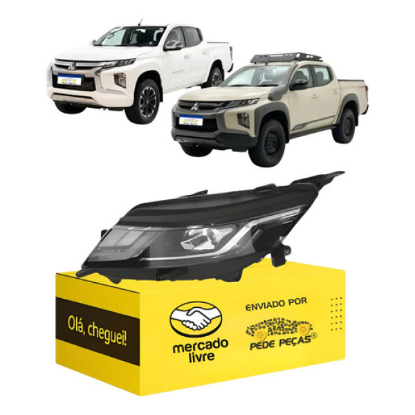 Sinaleira Farol L200 Triton 2021 22 23 24 2025 Full Led L.e Esquerdo/motorista