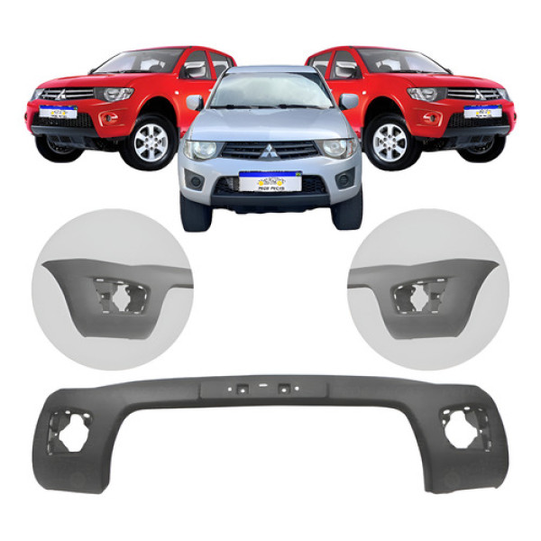 Parachoque Mitsubishi Triton 2012 2013 2014 A 2016 S/moldura Preto