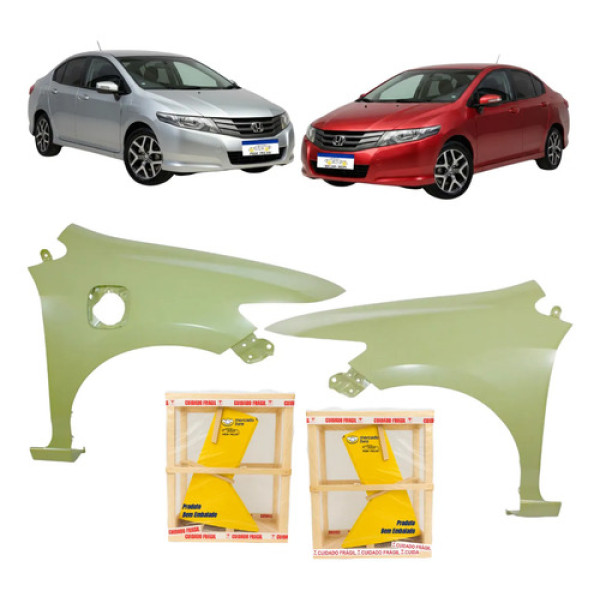 Par Paralama Honda City 2008 2009 A 2014 C/furo