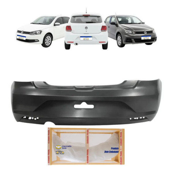 Parachoque Volkswagen Gol G7 2016 2017 2018 Novo Traseiro