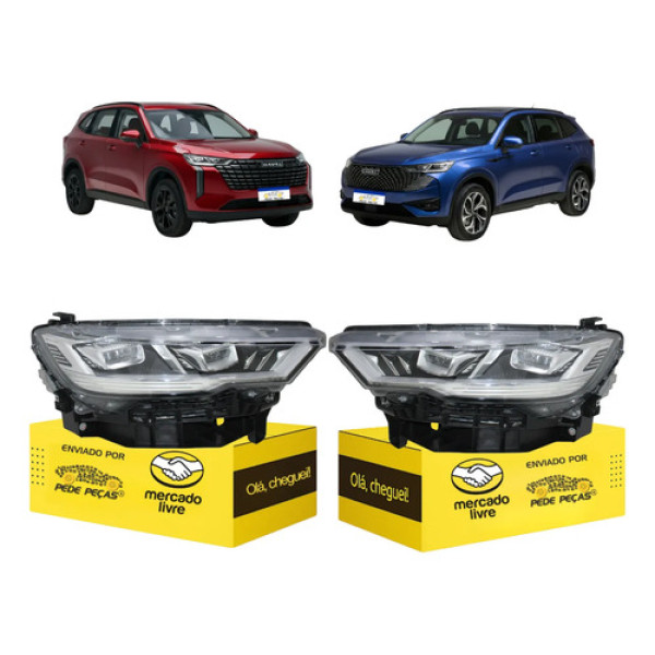 Par Farol Gwm Haval H6 2023 2024 2025 2026 Full Led Ambos Lados
