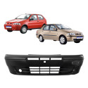 Parachoque Fiat Palio Siena G2 Chines 2001 A 2007 Preto Liso Preto