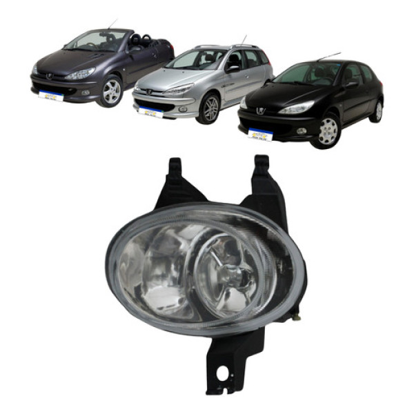 Farol Milha Esquerdo Peugeot 206 1998 A 2008 Boquinha Novo