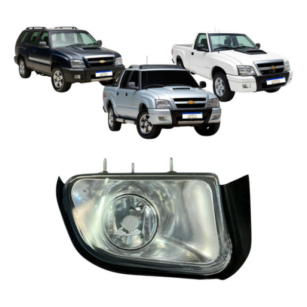 Farol Milha Chevrolet S10 Blazer 2001 A 2008 Dlx Executive