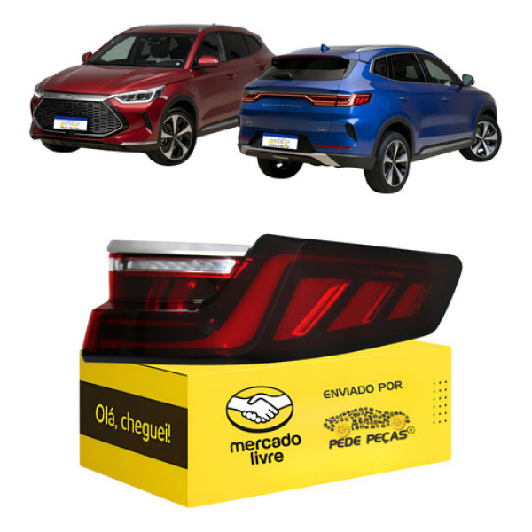 Lanterna Sinaleira Byd Song Plus 2023 2024 2025 Led Nova L.d Direito/passageiro Vermelho