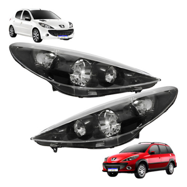 Par Farol Peugeot 207 2008 2009 2010 2011 2012 2013 A 2015  Direito