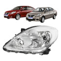 Farol Nissan Versa 2011 2012 2013 2014 Cromado Lado Esquerdo Esquerdo/motorista