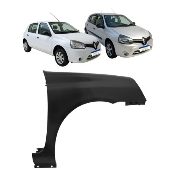 Paralama Direito Renault Clio 2012 A 2016 Sem Furo Pisca