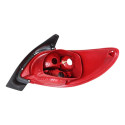 Sinaleira Traseira Peugeot 207 Hatch 2008 09 10 11 A 2015 Le Esquerdo/motorista Vermelho/critsal Com Grade Cromada