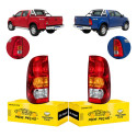 Par Lanterna Traseira Toyota Hilux 2006 A 2011 Std Srv Ambos Lados Vermelho