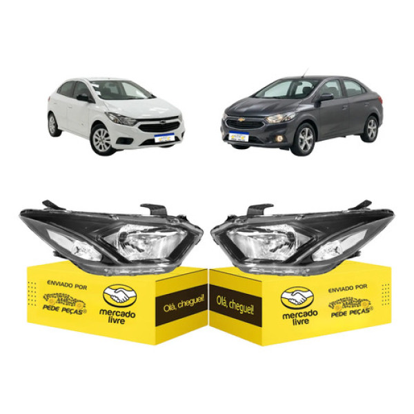 Par Farol Onix Prisma Ltz 2017 2018 2019 20 2021 C/led Ambos Lados