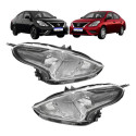Par Farol Nissan Versa 2015 2016 A 2021 Manual Cromado Novo Ambos Lados
