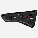 Lanterna Traseira Sandero 2020 2021 2022 Tampa C/led Le Esquerdo/motorista Cristal