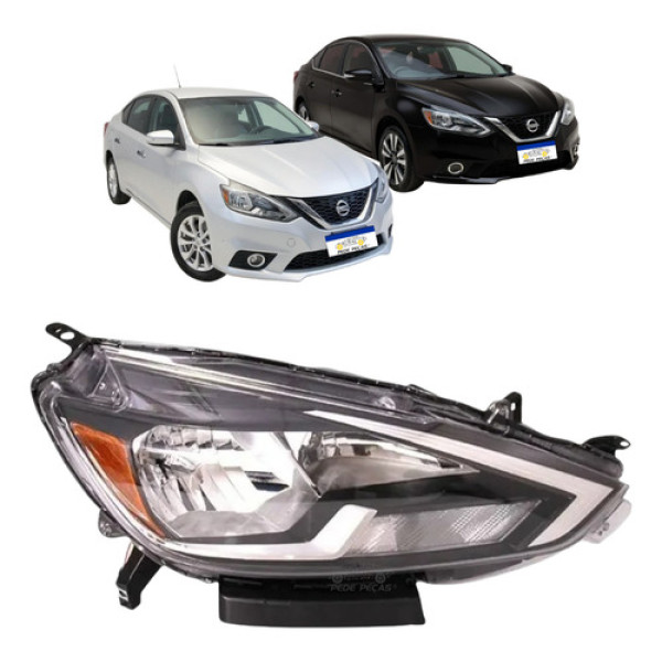 Farol Nissan Sentra 2017 2018 2019 2020 Sv S Sl