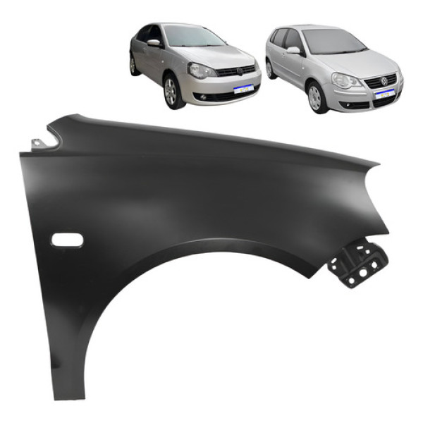 Paralama Volkswagew Polo 2007 2008 2009 2010 2011 A 2015 L.d Preto Direito