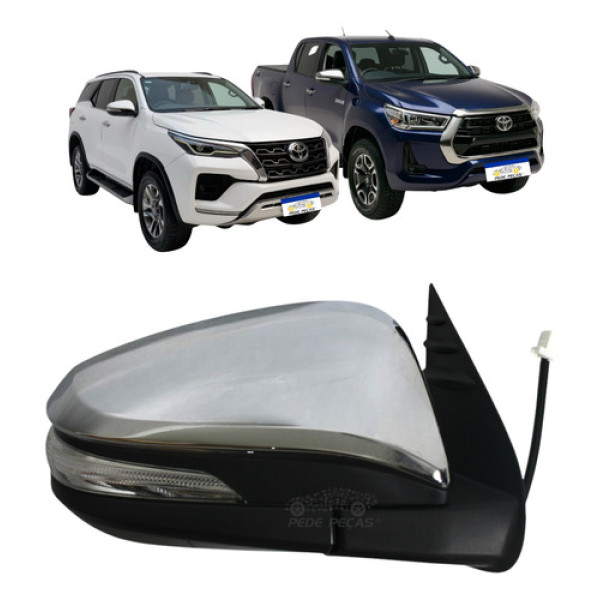 Retrovisor Ld Toyota Hilux Sw4 2016 2017 A 2025 C/pisca