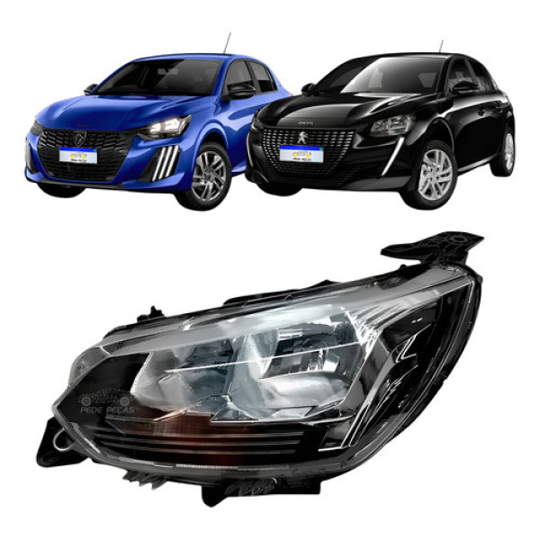 Farol Peugeot 208 2020 2021 2022 2023 24 25 Sem Led Novo Le