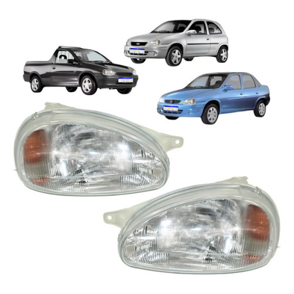 Farol Corsa Hatch Sedan Classic Wagon Pickup 1994 A 1999