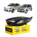 Farol Esquerdo Ford Fiesta Rocam 2010 A 2014 Mascara Negra Esquerdo/motorista