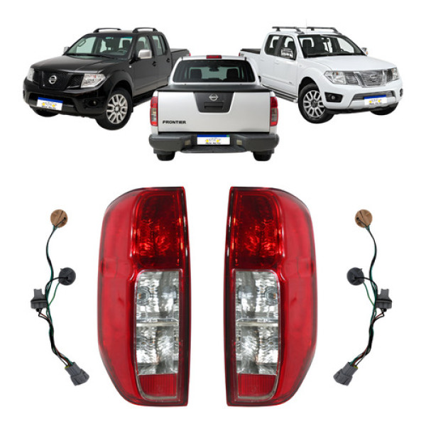 Par Lanterna Sinaleira Traseira Frontier 2008 A 2014 15 2016 Ambos Lados Vermelho