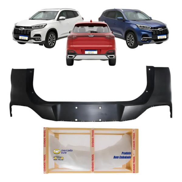 Parachoque Traseiro Tiggo 8 Txs Max 2021 22 23 24 2025 Novo
