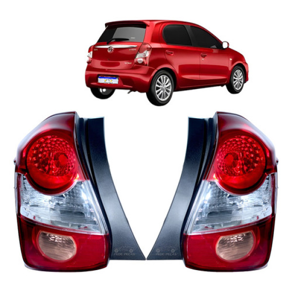 Par Lanterna Toyota Etios X Xs Xls 2013 2014 A 2021 Ré Rosa