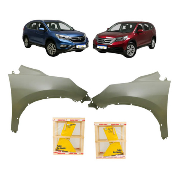Par Paralama Honda Crv 2012 2013 2014 2015 2016 Novo