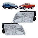 Farol Chevrolet S10 Blazer 1995 1996 1997 A 2000 Cromado