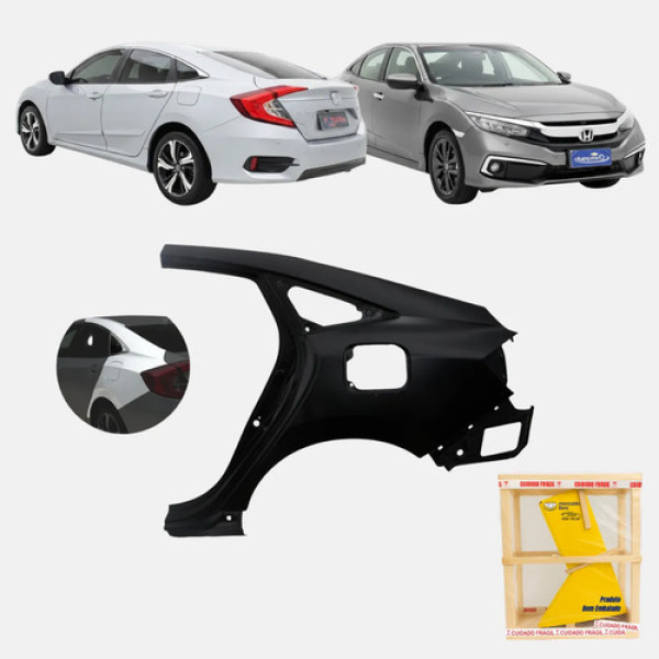 Retalho Lateral Traseiro Honda Civic G10 2017 A 20 2021 Le