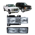 Farol E Lanterna Dianteira Silverado 1993 A 2001 Par Direito