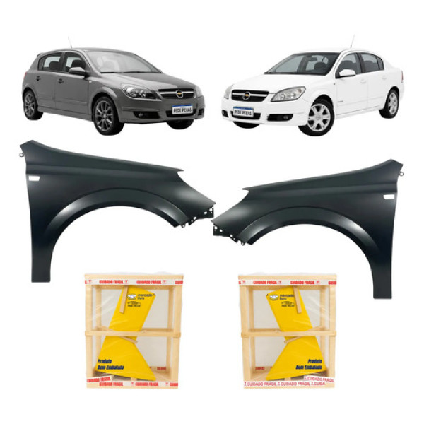 Par Paralama Gm Vectra 2006 2007 2008 2009 Novo