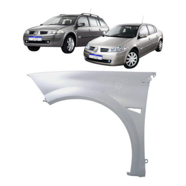 Paralama Megane Sedan Grand Tour Cc 2006 2007 2008 A 13 Novo