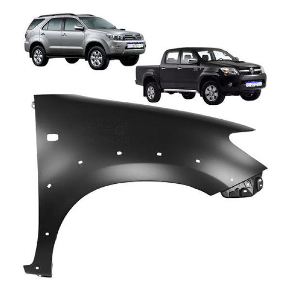 Paralama Hilux Sw4 2006 2007 2008 2009 2010 2011 C/furo Ld Direito Preto