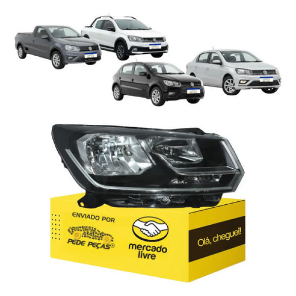 Farol Vw Gol Voyage G8 Saveiro G7 2017 2018 2019 2020 A 2023