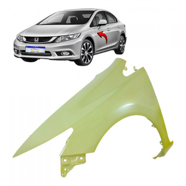 Paralama Honda Civic 2012 2013 2014 2015 2016 Dianteiro L.e