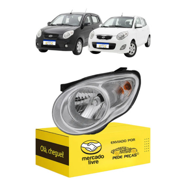 Farol Sinaleira Kia Picanto 2008 2009 2010 2011 Novo Le Esquerdo/motorista