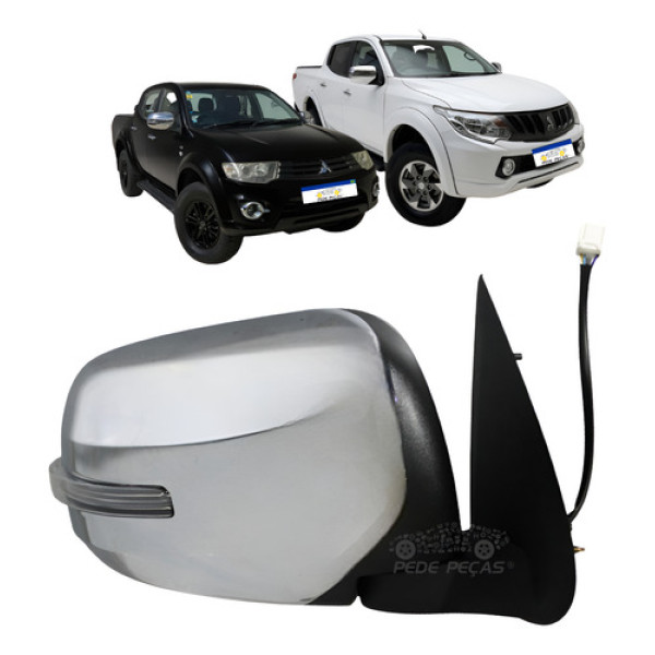 Retrovisor Mitsubishi Triton 2017 A 2021 Elétrico C/pisca