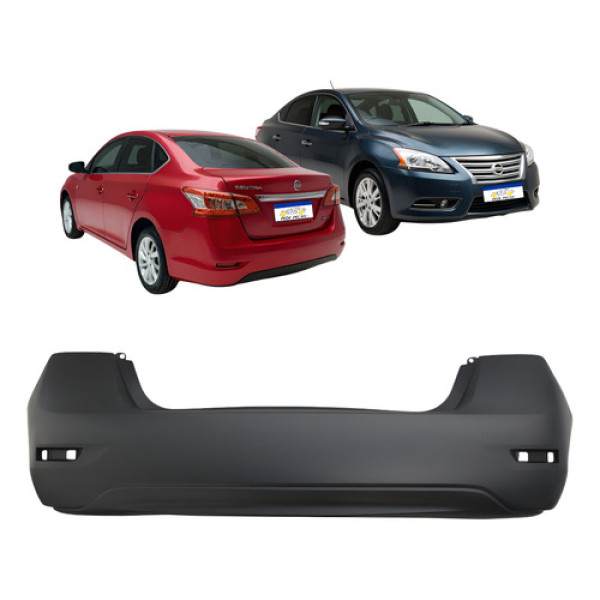 Parachoque Traseiro Sentra 2014 A 2016 Novo Sem Furo Sensor