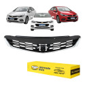 Grade Radiador Chevrolet Cruze 2017 A 2019 Com Friso Cromado Preto Texturizado / Cromado