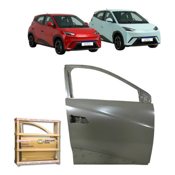 Porta Dianteira Byd Dolphin Mini Ev Gs 2024 2025 2026 L.d Dianteira Direito/passageiro Cinza