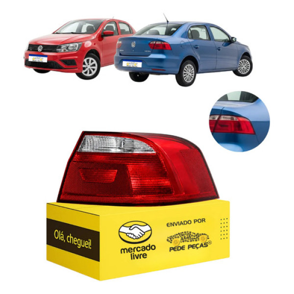 Lanterna Sinaleira Canto Vw Voyage 2013 14 15 A 2023 Fumê Ld Direito/passageiro