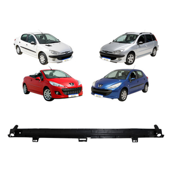 Alma Para-choque Dianteiro Peugeot 206/207 1999 A 2014 2015 Preto