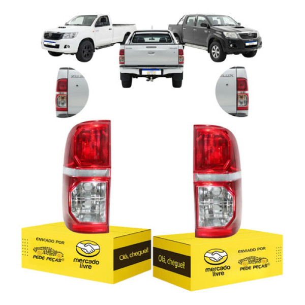 Lanterna Sinaleira Toyota Hilux 2006 07 08 09 10 11 A 2015 Ambos Lados Cristal