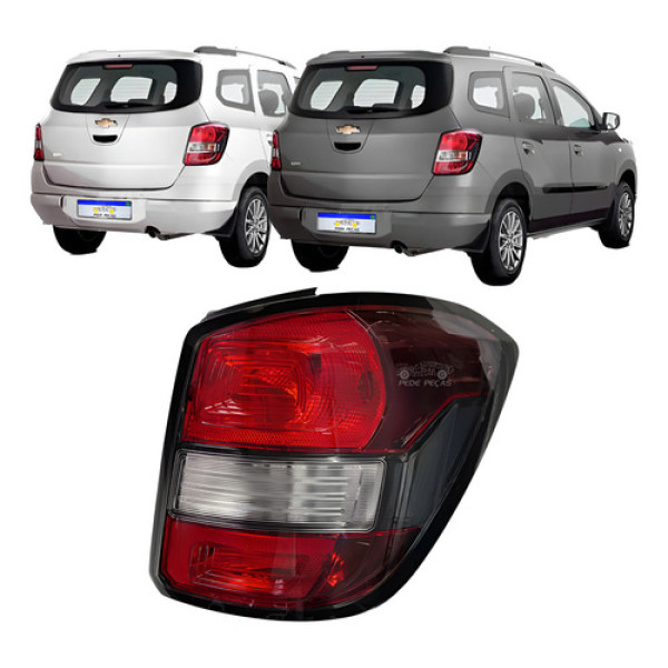 Lanterna Chevrolet Spin 2012 2013 2014 2015 2016 2017 18 Ld Direito/passageiro Vermelho/preto